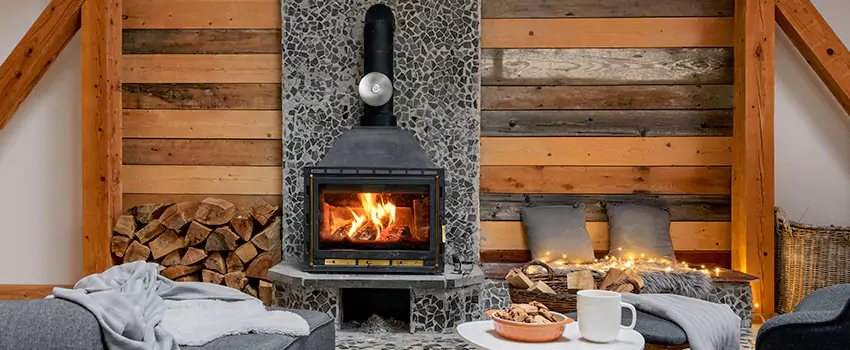 Thelin Hearth Products Direct Vent Gas Stove Fireplace Inspection in Fairfield, Connecticut